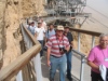 Walking the plank at Masada Fortress